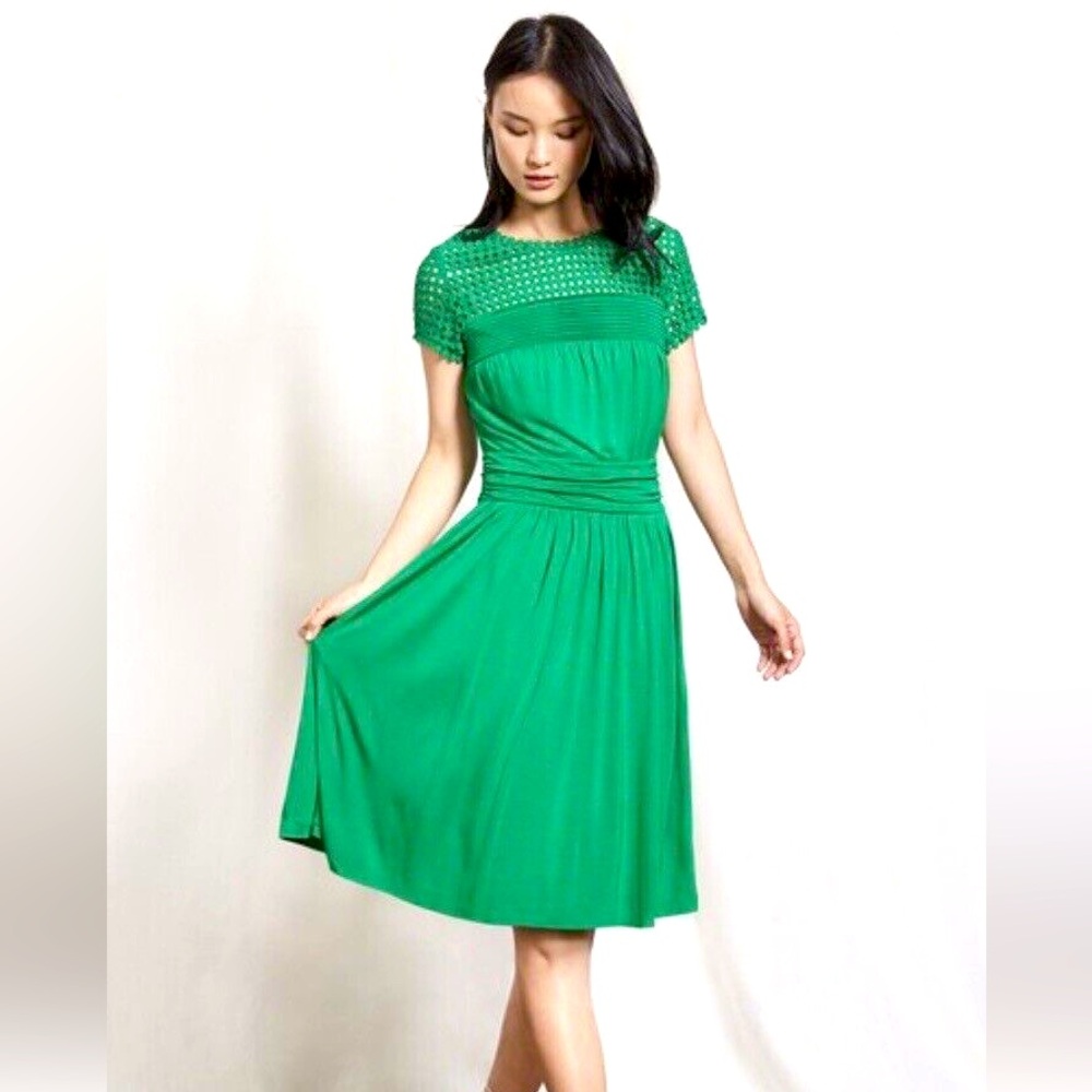 Like new Boden Angeline crochet top blouson dress sizes 16R